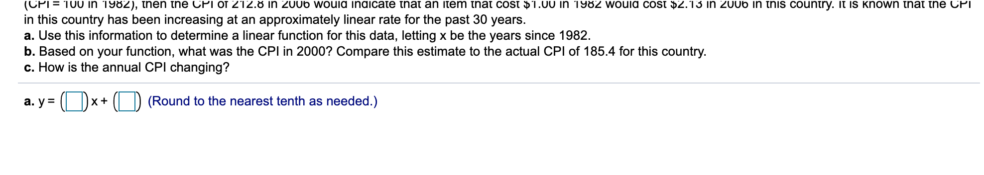 Solved The Consumer Price Index (CPI) Is A Measure Of The | Chegg.com