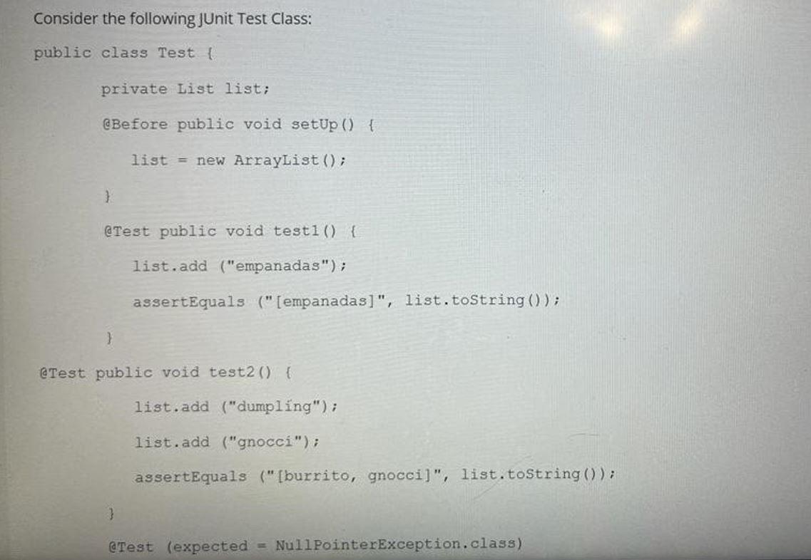 illegal assignment from void to list in test class