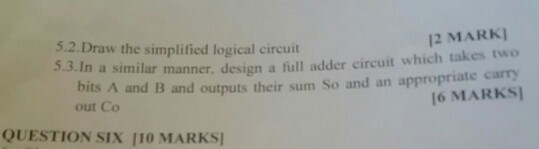 Solved QUESTION FIVE 10 MARKS 3. You are required to design | Chegg.com