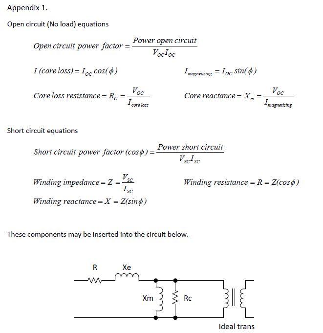 Solved Open and short circuit tests are undertaken on a Chegg