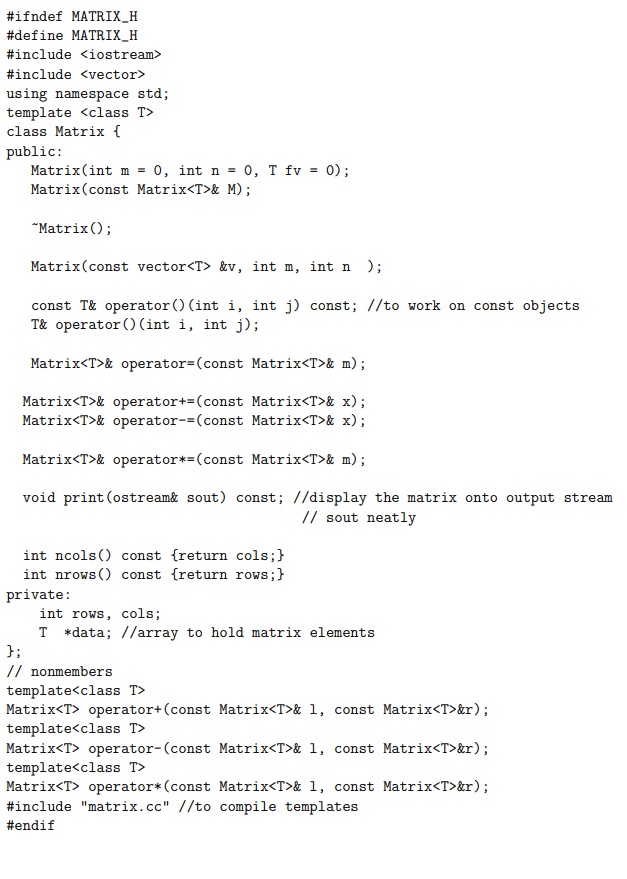 Solved 1 Introduction A m×n matrix is a two-dimensional | Chegg.com