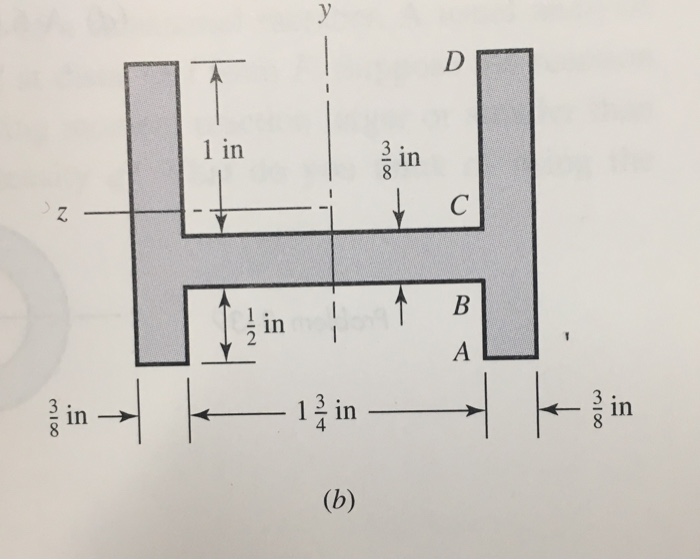 Solved neutral axis, For each section illustrated, find the | Chegg.com