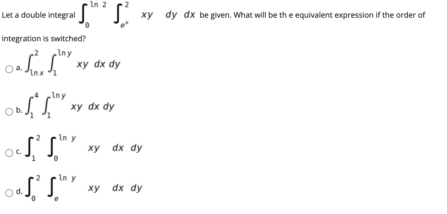 Solved For which value of a the equation 2 1 dy dx dz 0 х 1 | Chegg.com