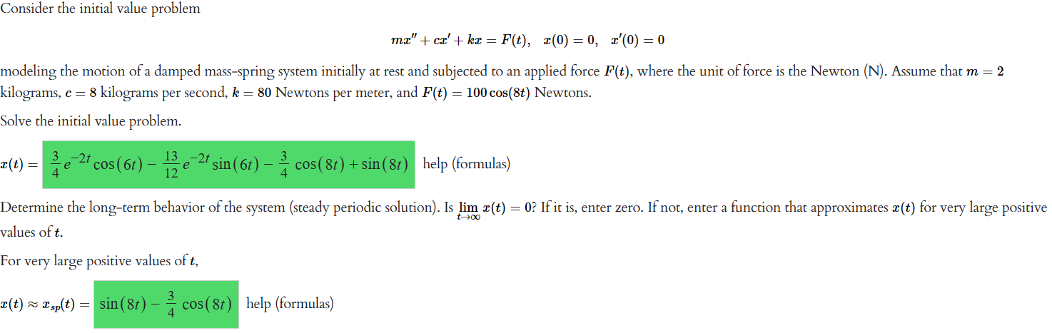 Solved Consider The Initial Value Problem