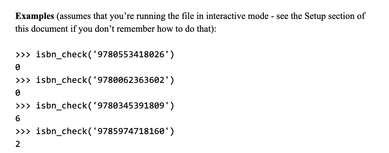 Solved Problem B. (10 points) ISBN Check Digit The | Chegg.com