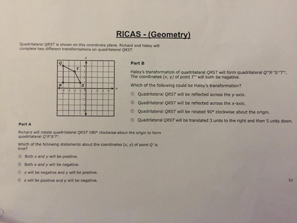 solved-quadrilateral-qrst-is-shown-on-this-coordinate-plane-chegg