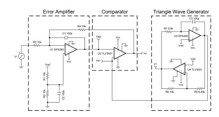 This circuit can generate a 500KHz, pulse width | Chegg.com