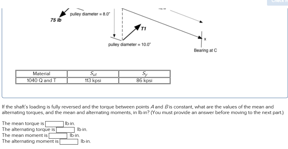 Solved: Use The General Shaft Layout Given And Determine C... | Chegg.com