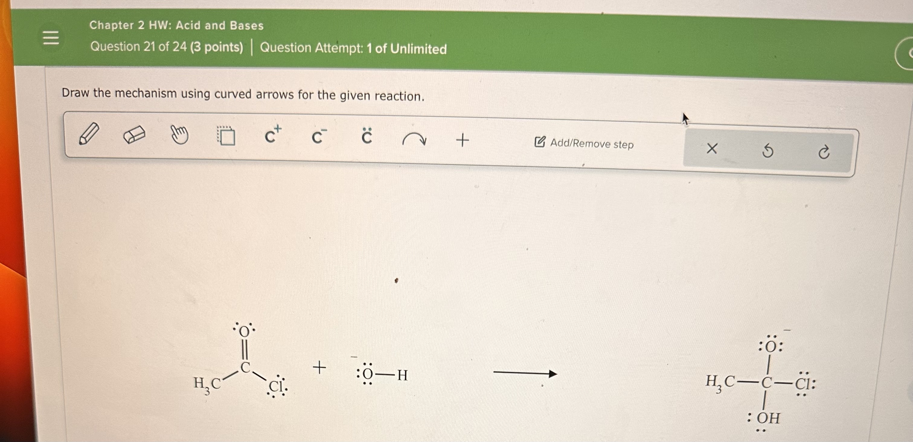 Solved Draw The Mechanism Using Curved Arrows For The Given | Chegg.com