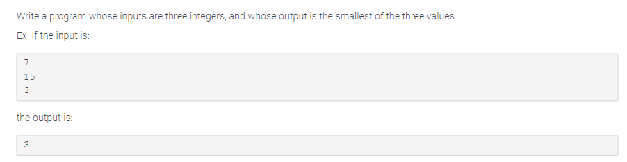 Solved Write a program whose inputs are three integers, and | Chegg.com