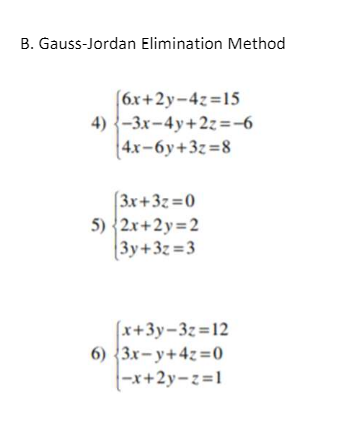 Solved Part II. Solve the following linear equations by | Chegg.com