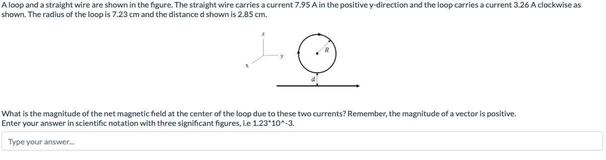 Solved A loop and a straight wire are shown in the figure. | Chegg.com