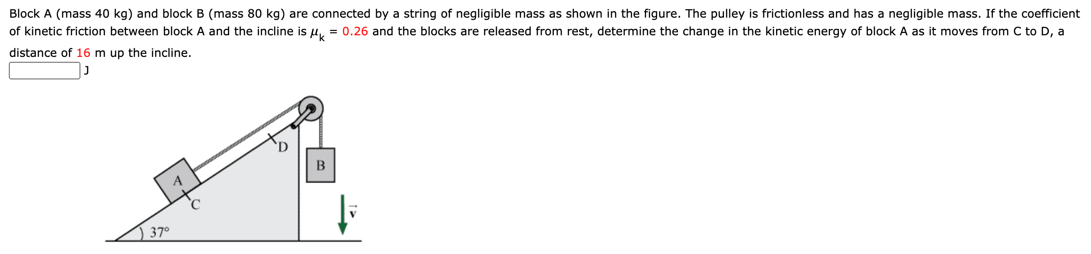 Solved Block A (mass 40 Kg) And Block B (mass 80 Kg) Are | Chegg.com