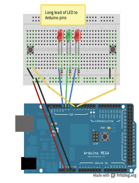 Solved Build a circuit to implement the Tug of War game | Chegg.com