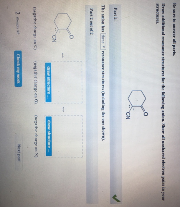 Solved Be sure to answer all parts. Draw additional | Chegg.com