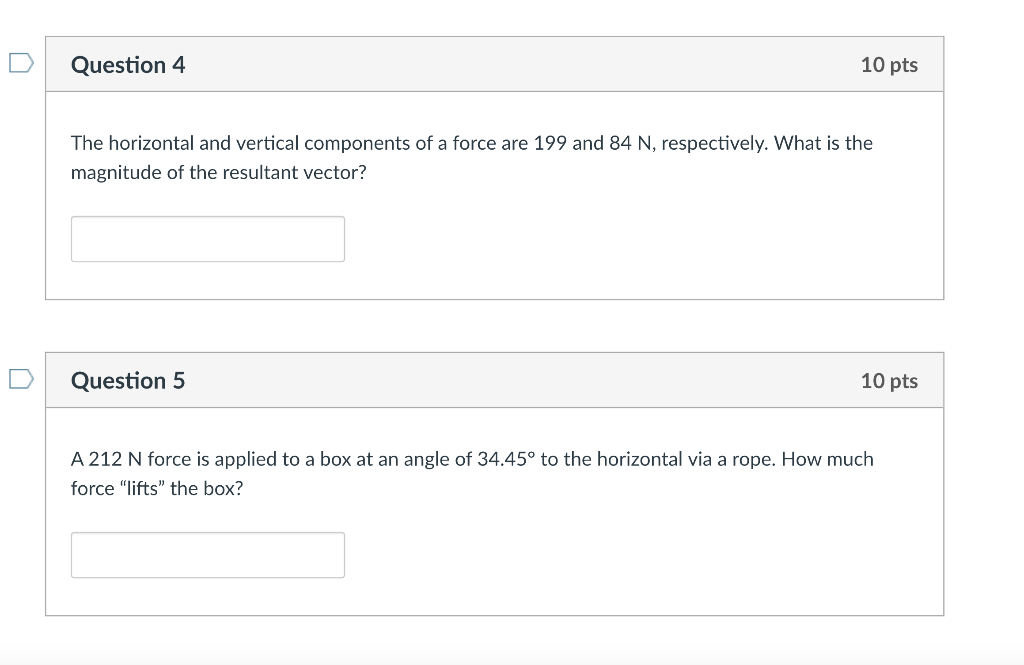 Solved Question 4 10 pts The horizontal and vertical | Chegg.com