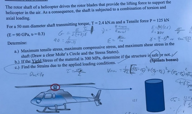 Solved The rotor shaft of a helicopter drives the rotor | Chegg.com