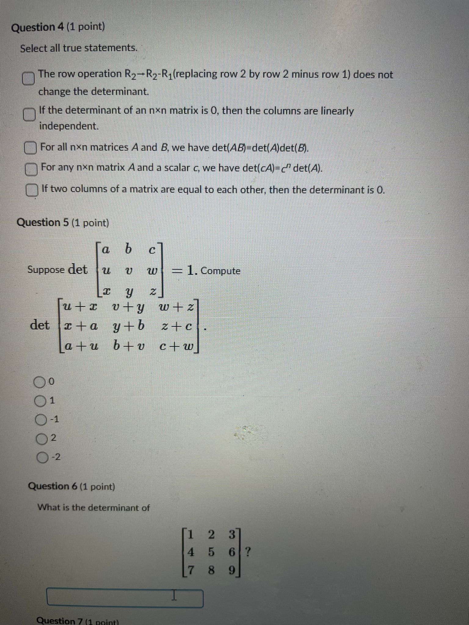 Solved Question 4 1 point Select all true statements. The