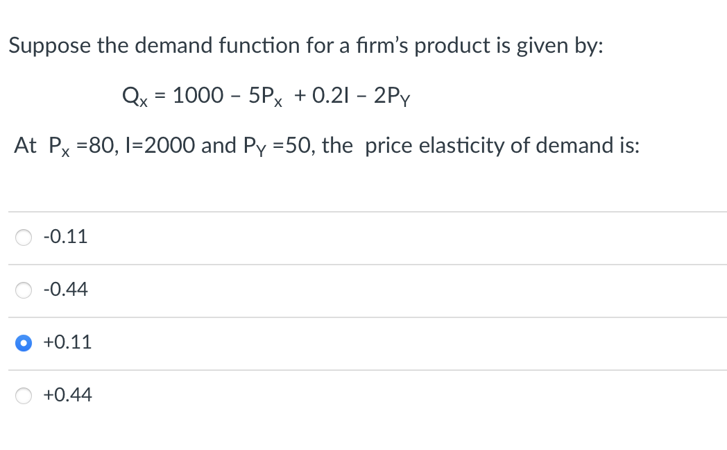 Solved Suppose the demand function for a firm's product is | Chegg.com