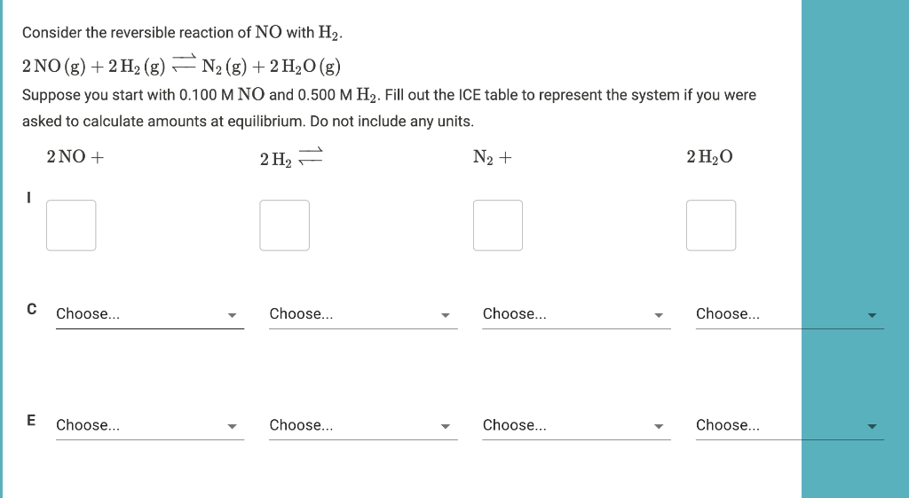Solved Consider The Reversible Reaction Of NO With H2 2 Chegg solved-consider-the-reversible-reaction-of-no-with-h2-2-chegg