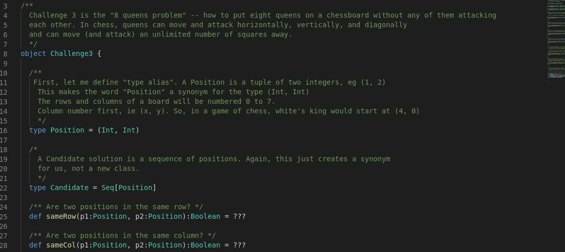 The first assignment is a set of Scala programming | Chegg.com