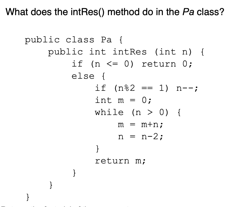 Solved plz clarify computer science question a. returns | Chegg.com