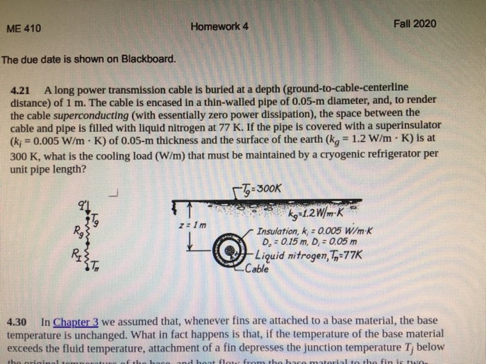 Solved ME 410 Homework 4 Fall 2020 The due date is shown on | Chegg.com