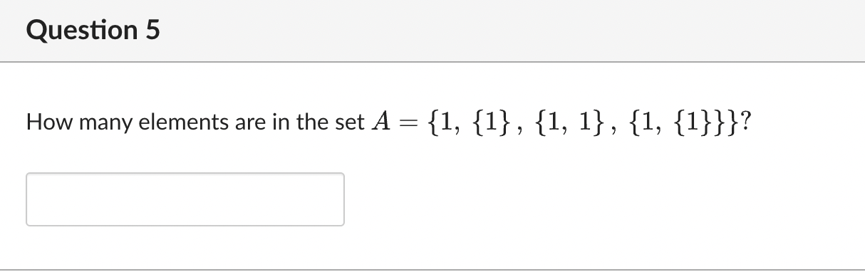 Solved How many elements are in the set | Chegg.com