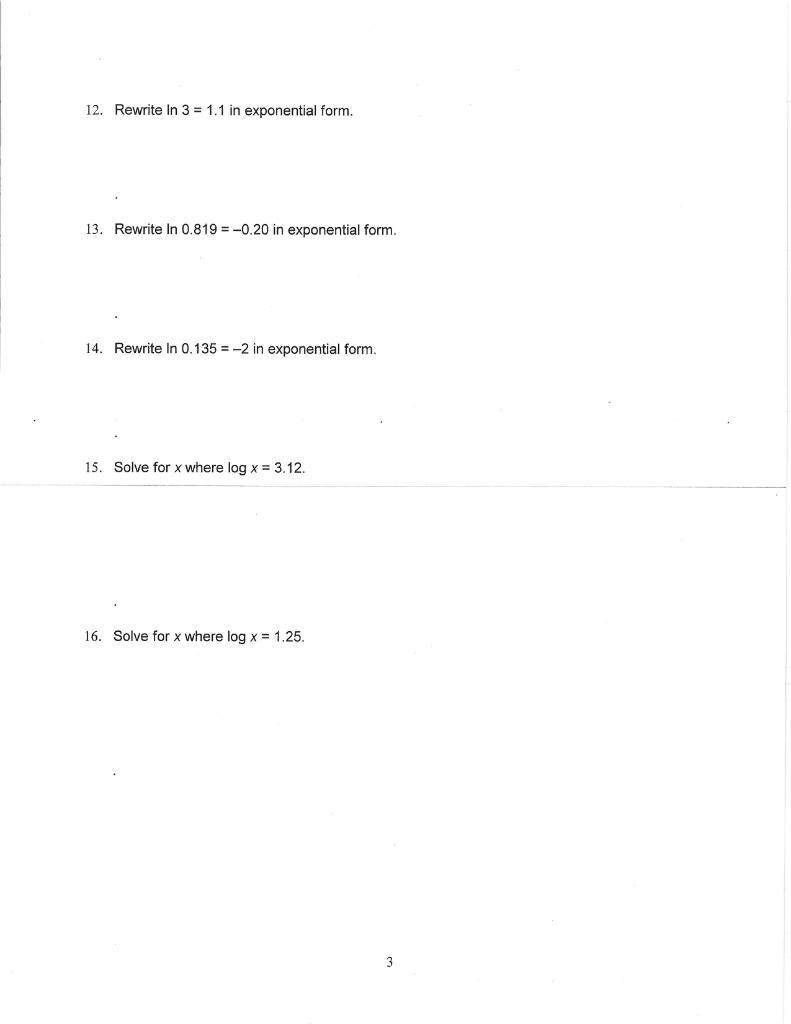 Solved 1. Rewrite 23 = 8 in logarithmic form. 2. Rewrite 2-2 | Chegg.com