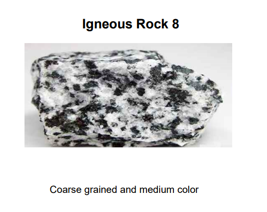 Igneous Rock 8
Coarse grained and medium color