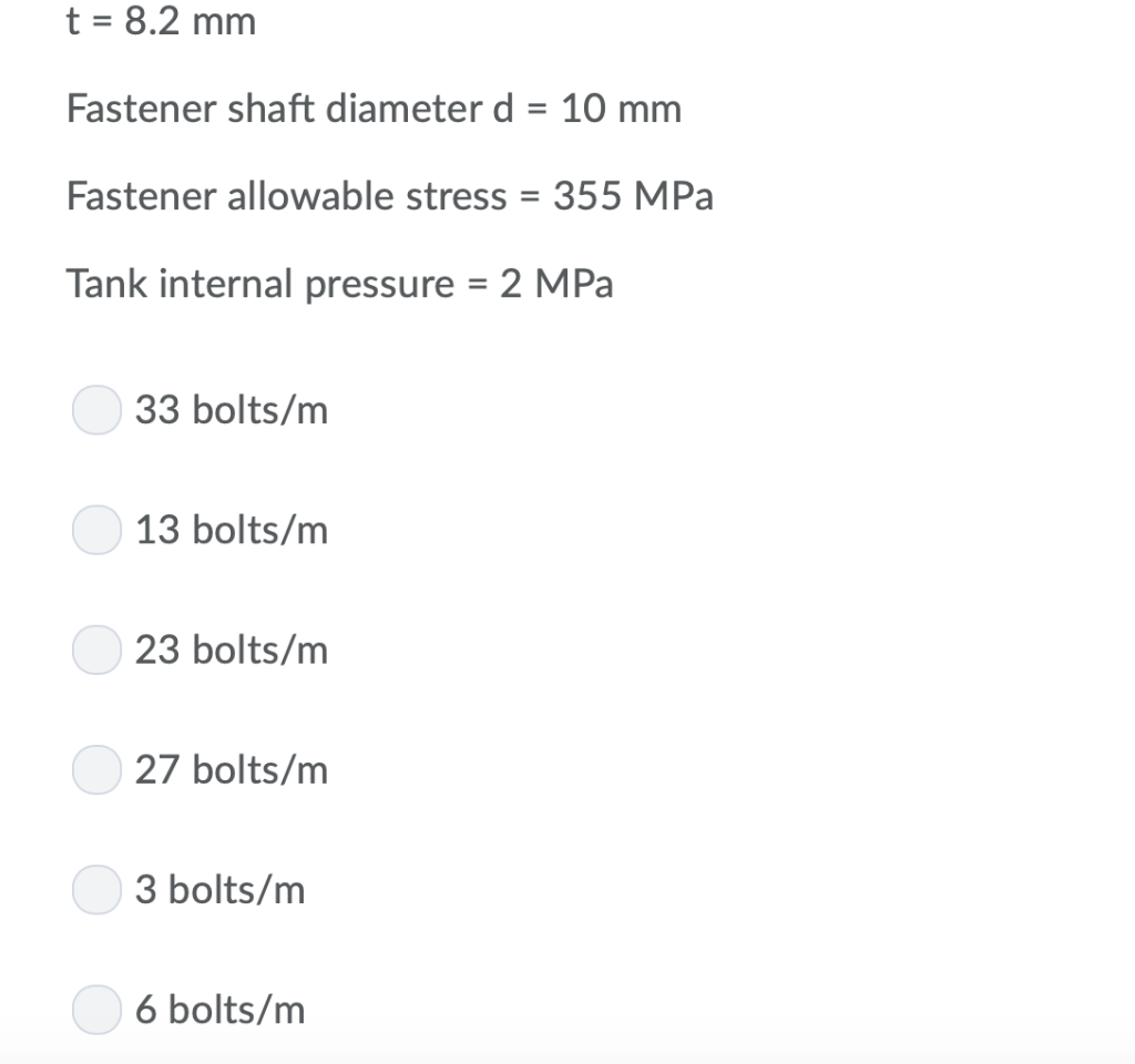 Solved The cylindrical portion of the gas storage tank is | Chegg.com