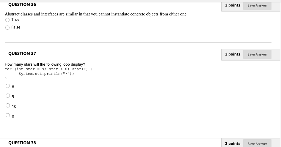Solved QUESTION 39 A functional interface a. can have | Chegg.com