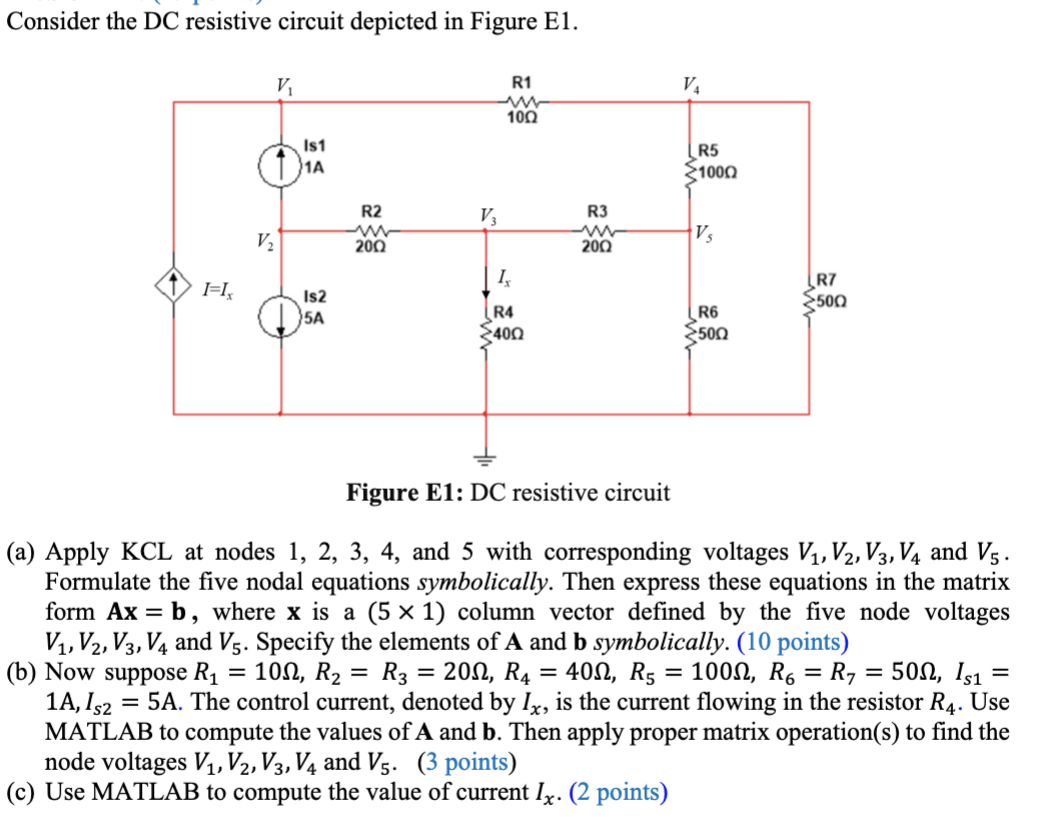 Solved Consider the DC resistive circuit depicted in Figure | Chegg.com