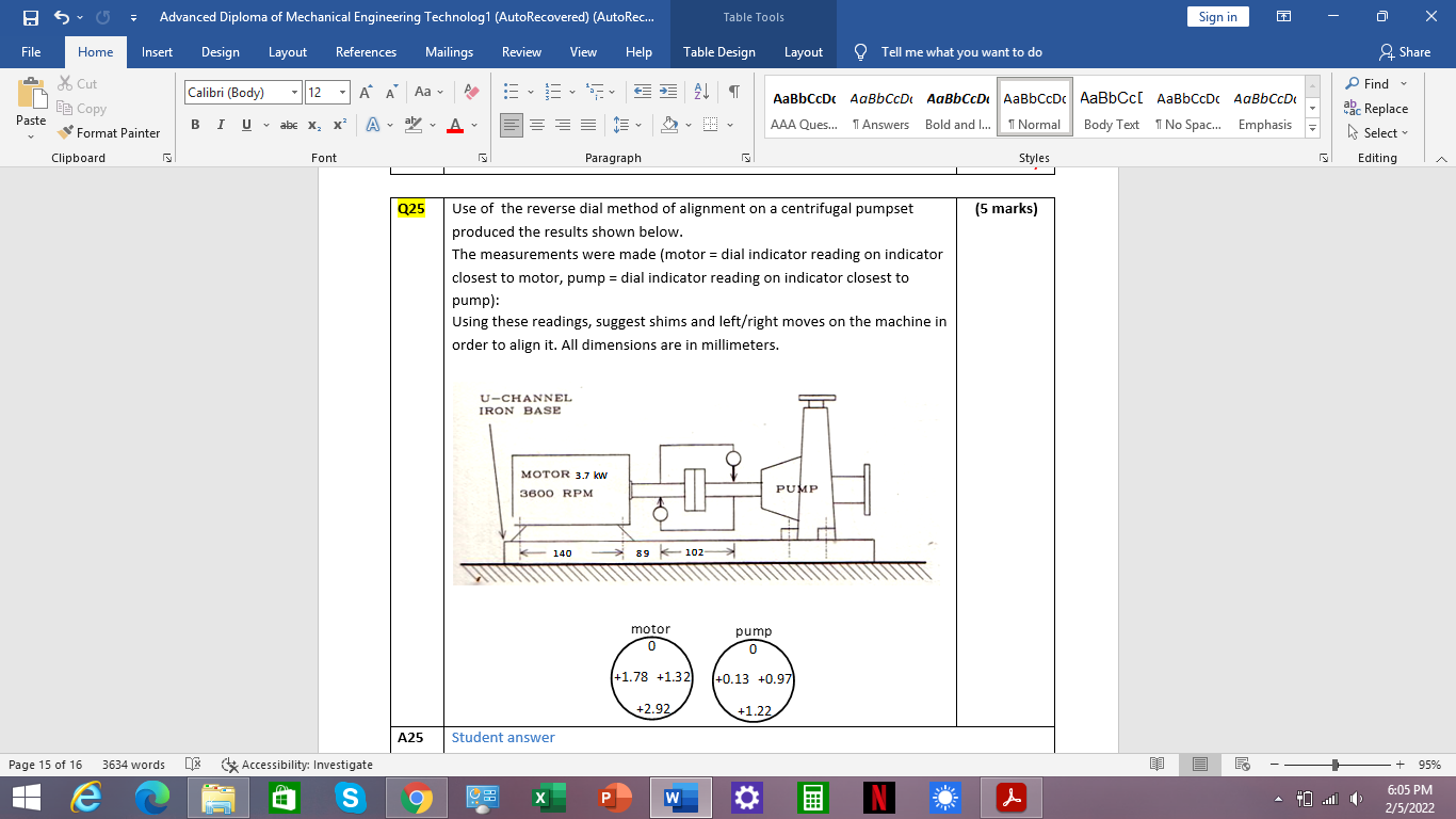 Solved 5 Advanced Diploma of Mechanical Engineering | Chegg.com