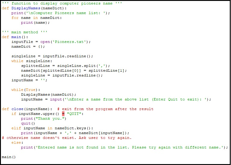 github - inspirecoder projects python: :page with... Solved Python 3.7.4: I have project named “MOREPioneers.py | Chegg.com