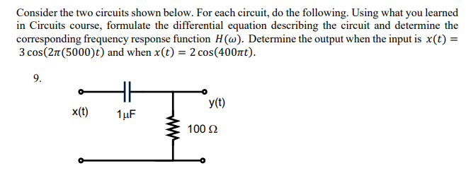 Solved Consider The Two Circuits Shown Below. For Each | Chegg.com