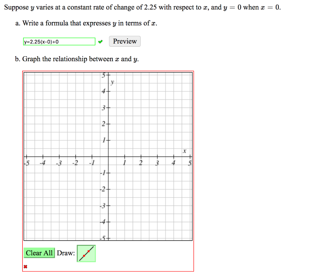 Solved Suppose y varies at a constant rate of change of 24  Chegg.com