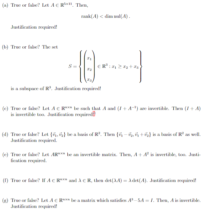 Solved I'm struggling with these linear algebra questions, | Chegg.com