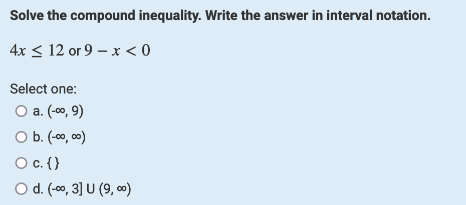 Solved Solve The Compound Inequality. Write The Answer In | Chegg.com