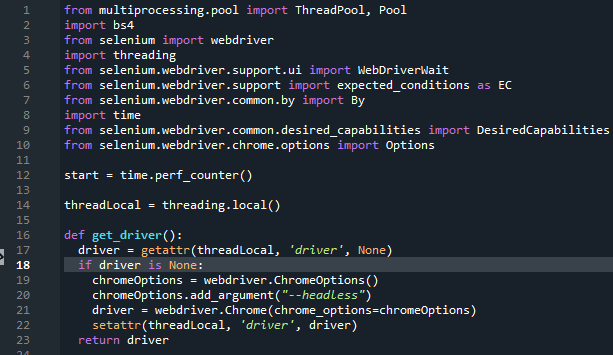 Solved Threading selenium with Python returns AttributeError | Chegg.com