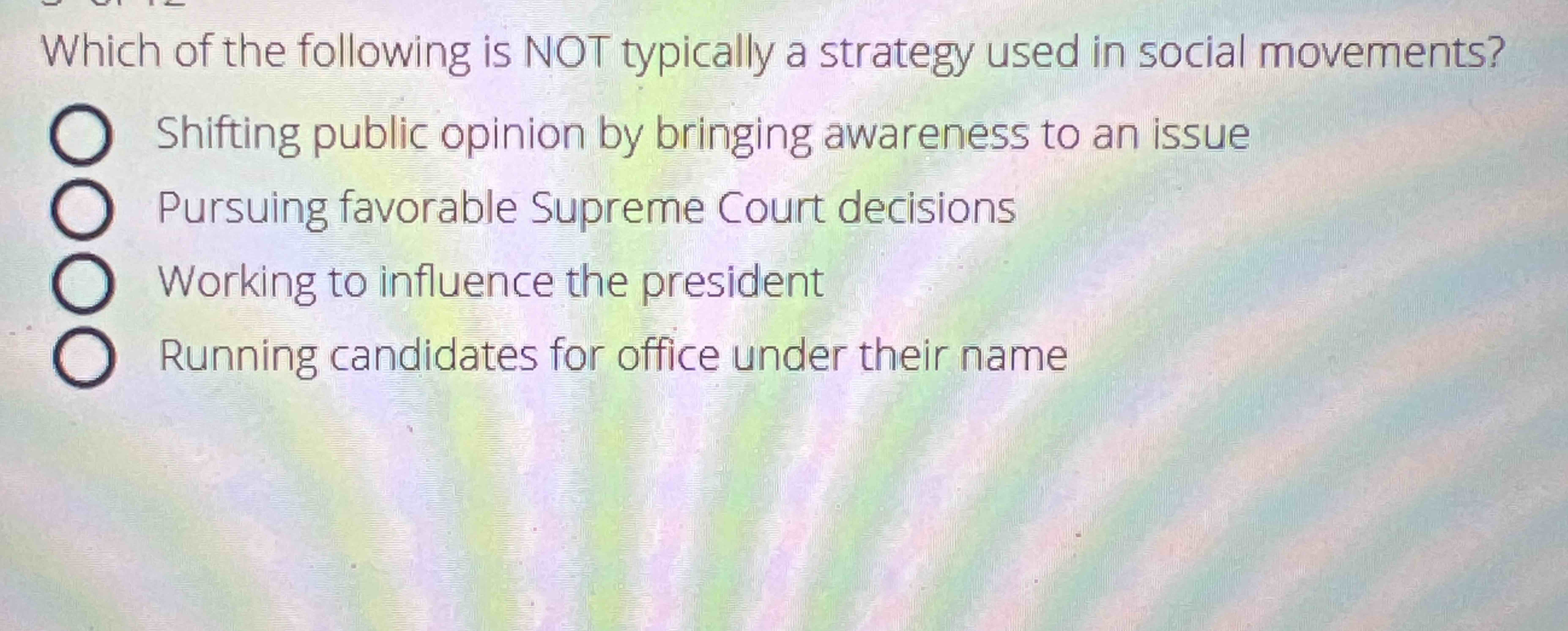 Solved Which of the following is NOT typically a strategy | Chegg.com