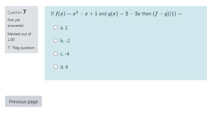 Solved • The function of the given graph is Question 1 Not | Chegg.com