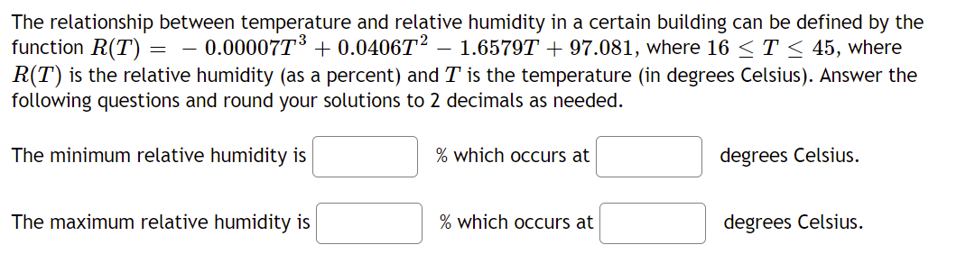 Solved = = The relationship between temperature and relative | Chegg.com