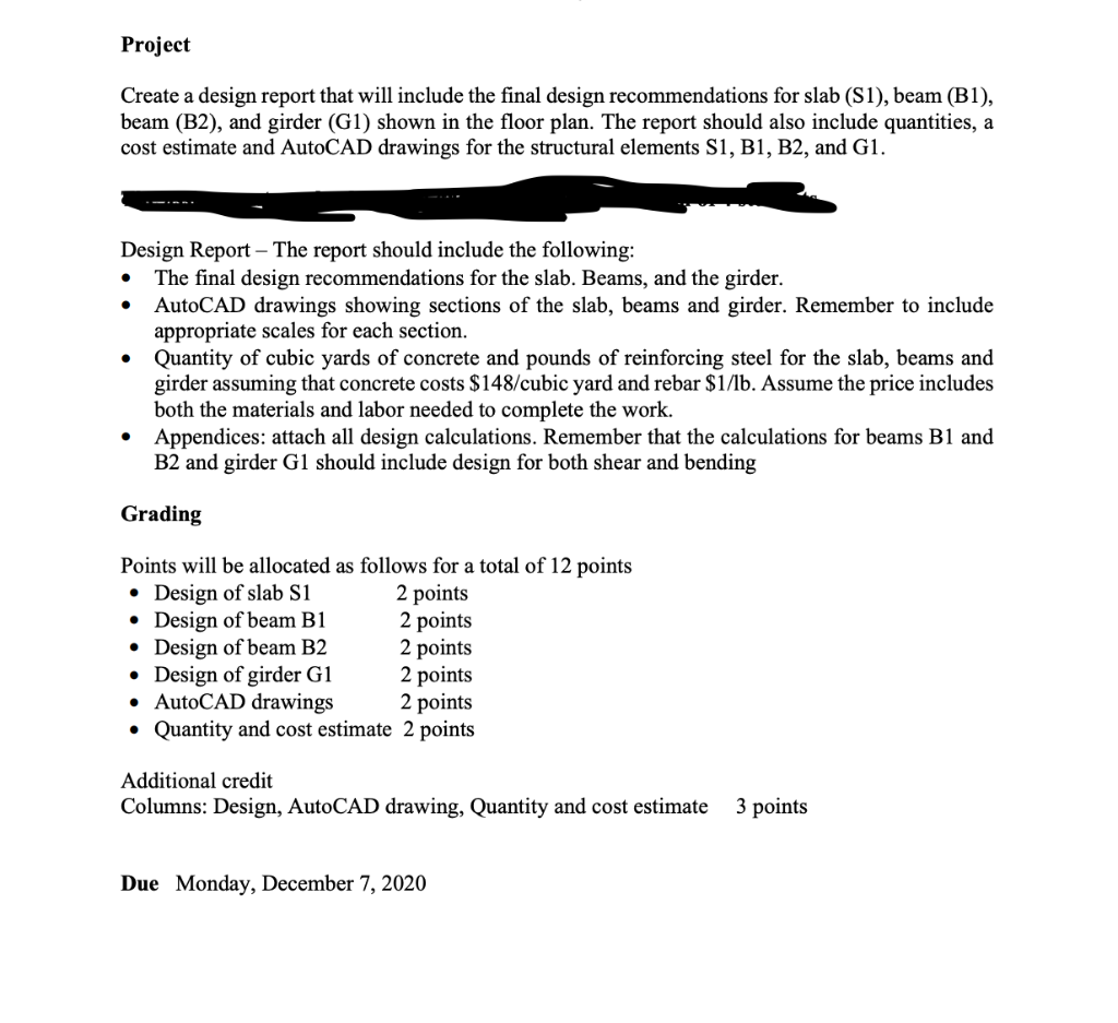 Project Create a design report that will include the | Chegg.com