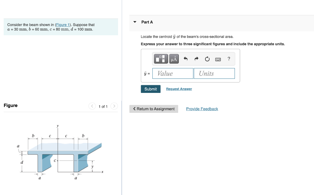 Solved Part A Consider The Beam Shown In (Figure 1). Suppose | Chegg.com