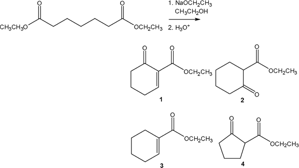 Solved 1. NaOCH2CH3 2. H3O+ 1 | Chegg.com