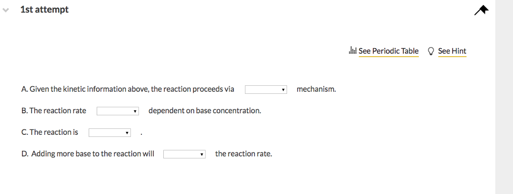 Solved 01 Question (1 point) a See page 401 A kinetic | Chegg.com