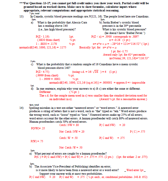 Solved How did they come up with the answers for b & d I | Chegg.com