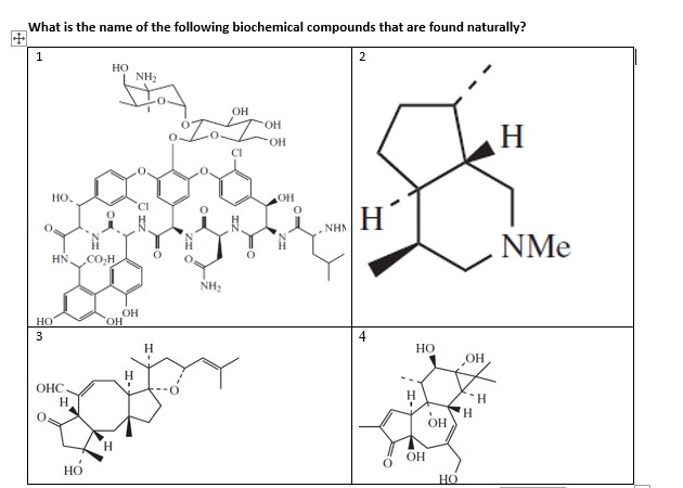 Solved What is the name of the following biochemical | Chegg.com