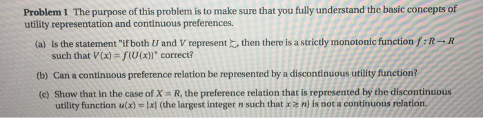 Solved Problem 1 The purpose of this problem is to make sure | Chegg.com